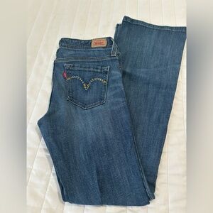 Levi’s embroidered pocket jeans